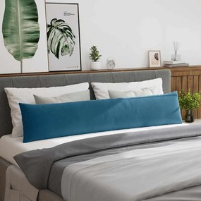 vidaXL Μαξιλάρι Καναπέ 2 τμχ. Βελούδο Μπλε 200 x 40 εκ.