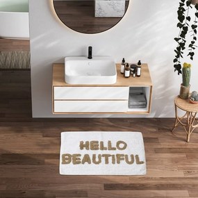Ταπέτο Μπάνιου 0674 Beige-Ecru Das Home 50X80cm 50x80cm 100% Βαμβάκι