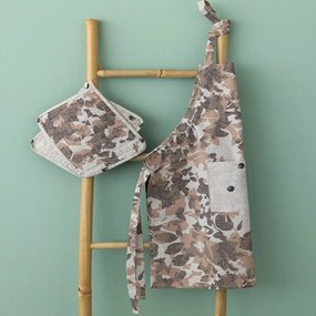 Ποδιά Κουζίνας TAT20 Grey-Beige Palamaiki Cotton-Polyester