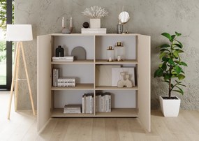 Έπιπλο Τηλεόρασης Ανθρακί Οξειδωμένο 121x43x57