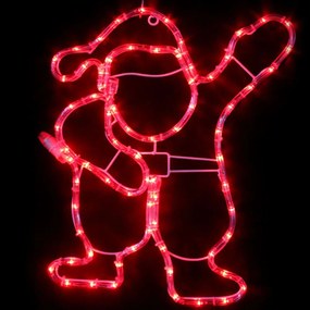 Φωτοσωλήνας Santa 72 Led X0818418 41x46+150cm 11,4W Red Aca