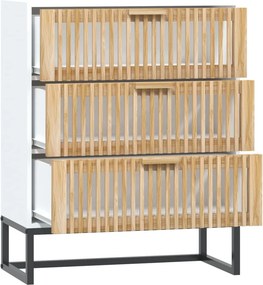 vidaXL Συρταριέρα Λευκή 60 x 30 x 75 εκ. από Επεξεργασμένο Ξύλο