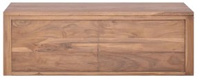 vidaXL Έπιπλο Μπάνιου/Νιπτήρα Επιτοίχιο 90x45x30 εκ. Μασίφ Ξύλο Teak