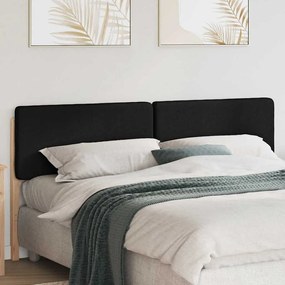 vidaXL Ταπετσαρισμένο κεφαλάρι με κεφαλάρι Καφέ και Μαύρο 200 cm