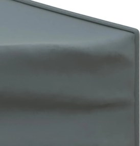 vidaXL Τέντα Εκδηλώσεων Πτυσσόμενη με Πλαϊνά Τοιχώματα Ανθρακί 3x3 μ.