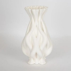 Βάζο Πορσελάνινο 3D 752-21069 15x15x27cm White Estheti Home Porcelain