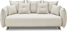 3-Seat Sofa-Bed Puffy - Cream Cream