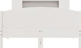 vidaXL Κρεβάτι Βιβλιοθήκη Χωρίς Στρώμα 120x200 εκ Μασίφ Ξύλο Πεύκο