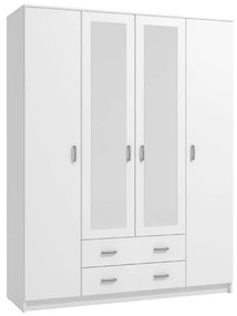 Wardrobe Hana 4K2F2O White 160*52*205 cm