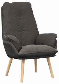 vidaXL Χαλαρωτική Πολυθρόνα Σκούρο γκρι 69 x 74 x 93 εκ. ύφασμα