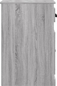 vidaXL Ντουλάπι με Συρτάρι Γκρι Sonoma 40 x 50 x 75 εκ. Επεξεργ. Ξύλο