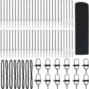 vidaXL Στύλος Περιφράξεων Γκρι 100 x 0,8 μ (19 x 19 mm πλέγμα)