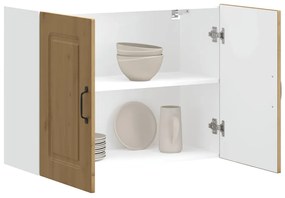 ντουλάπι τοίχου κουζίνας "Kalmar" Artisan Oak Engineered Wood - Καφέ