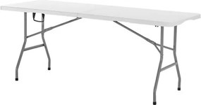 VEVOR 180cm Plastic Folding Table Portable Picnic Table Handle Indoor Outdoor