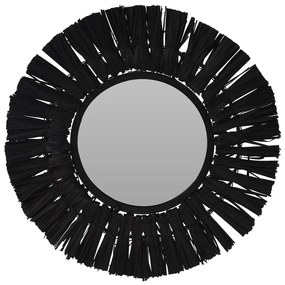 Διακοσμητικός Καθρέφτης Τοίχου (Φ30) K-M Black HZ1954330