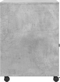 vidaXL Βάση Εκτυπωτή με Ρόδες Γκρι Σκυρ. 60x50x67 εκ.