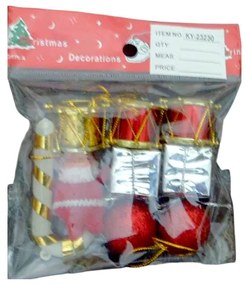 Σετ Χριστουγεννιάτικα στολίδια - 9pcs - 232250-232250