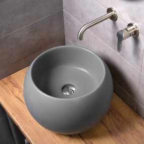 Sfera Anthracita Matt Ø41 - Επιτραπέζιος νιπτήρας
