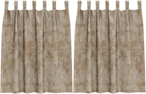 vidaXL Βελούδινες Κουρτίνες 2 pcs Μπρονζέ 140 x 140 cm Βελούδο