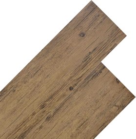 vidaXL Πλάκες Δαπέδου 18 pcs Καρυδιά Καφέ 5,26 τ.μ. PVC