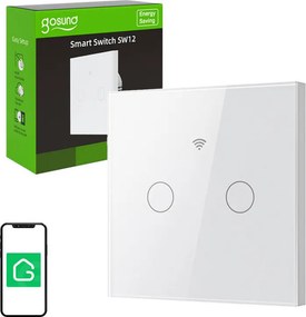 Smart Touch WiFi Light Switch Gosund SLS2 (Optional N, Dual) Tuya