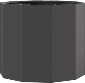 vidaXL Γλάστρα Μαύρο 60 x 60 x 50 εκ Ατσάλι