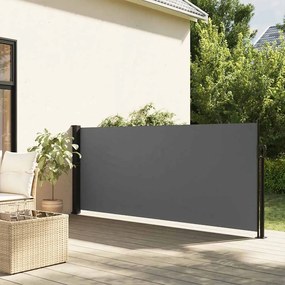 vidaXL Πτυσσόμενη Πλαϊνή Τέντα Ανθρακί 140x600 εκ.