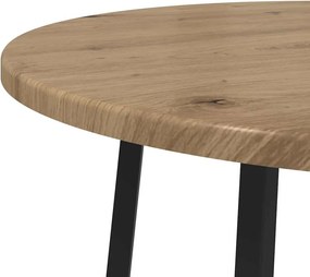 vidaXL Σετ βοηθητικά τραπεζάκια 2 τμχ. Δρυς Artisan και Μαύρο
