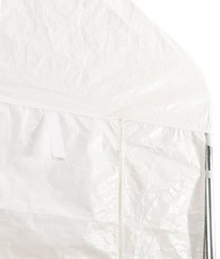 vidaXL Κιόσκι με Τέντα Λευκό 13,38 x 4,08 x 3,22 μ. από Πολυαιθυλένιο