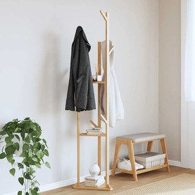 vidaXL Βάση για Ρούχα με Γάντζους και Ράφια 39x33x166 εκ. από Μπαμπού