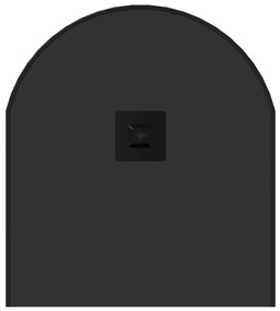Καθρέφτης Τοίχου Οβάλ Μαύρος 80 x 35 εκ. - Μαύρο