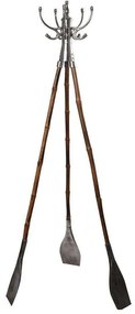 Καλόγερος Κουπιά FLA327 100x100x200cm Silver-Natural Espiel Wood,Aluminum