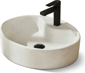 Tema Fontana White 52x42 - Επιτραπέζιος Νιπτήρας με Υφή Πέτρας