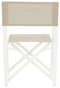 Καρέκλα - Πολυθρόνα σκηνοθέτη Mabu λευκό αλουμίνιο 56x48x86 εκ. 56x48x86 εκ.