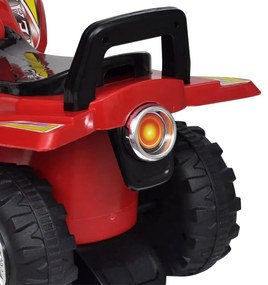 vidaXL Γουρούνα Παιδική Ηλεκτροκίνητη με Ήχο και Φως Κόκκινη