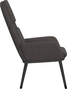 vidaXL Πολυθρόνα Relax Σκούρο Γκρι Υφασμάτινη
