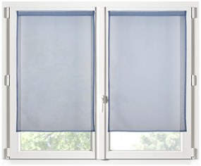 Σετ Κουρτίνες Παραθύρου (60x120) Με Τούνελ S-F Monna Denim RA2B961023