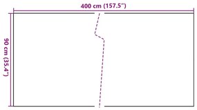 ΔΙΑΧΩΡΙΣΤΙΚΟ ΒΕΡΑΝΤΑΣ ΜΑΥΡΟ 400 X 90 ΕΚ. ΑΠΟ ΣΥΝΘΕΤΙΚΟ ΡΑΤΑΝ 156299