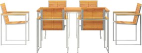 vidaXL Σέτ φαγητού για κήπο 7 pcs