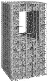 vidaXL Συρματοκιβώτιο Στύλος 50 x 50 x 100 εκ. Σιδερένιο