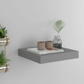 vidaXL Ράφι Τοίχου Γκρι 23 x 23,5 x 3,8 εκ. MDF
