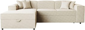 Γωνιακός καναπές Santos-Beige-Αριστερή