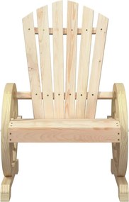 vidaXL Καρέκλες Κήπου Adirondack 2 τεμ. από Μασίφ Ξύλο Ελάτης