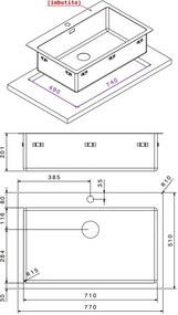 Νεροχύτης Apell Linear plus Inox Λείο