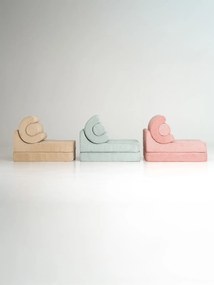 Πολυθρονα Flipster Υφασμα Κοτλε Ροζ