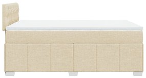 ΚΡΕΒΑΤΙ BOXSPRING ΜΕ ΣΤΡΩΜΑ ΚΡΕΜ 120X200 ΕΚ. ΥΦΑΣΜΑΤΙΝΟ 3289347