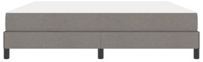 vidaXL Κρεβάτι με ελατήρια με στρώμα Taupe 180 x 200 cm ύφασμα