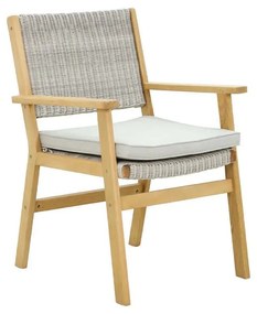 Καρέκλα Capri 22-0096 64,2x60x88,5cm White-Grey