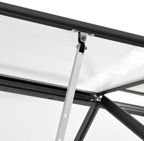 vidaXL Θερμοκήπιο Ανθρακί 8,17 μ³ Αλουμινίου