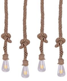 Φωτιστικό Οροφής - Ράγα 77-4345 SE147-27-4 Maya Rope Bronze Homelighting Rope